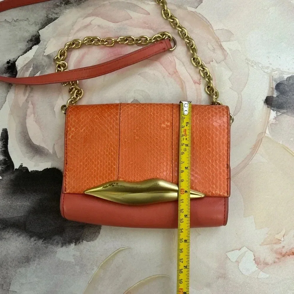 DIANE VON Furstenberg bag Coral Snake skin